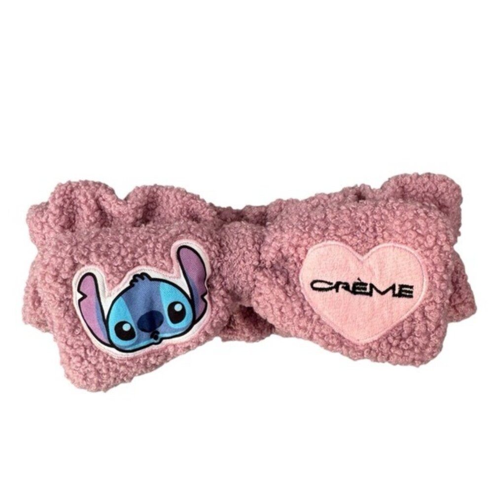 Creme Stitch Mauve Plush Headband in Mauve